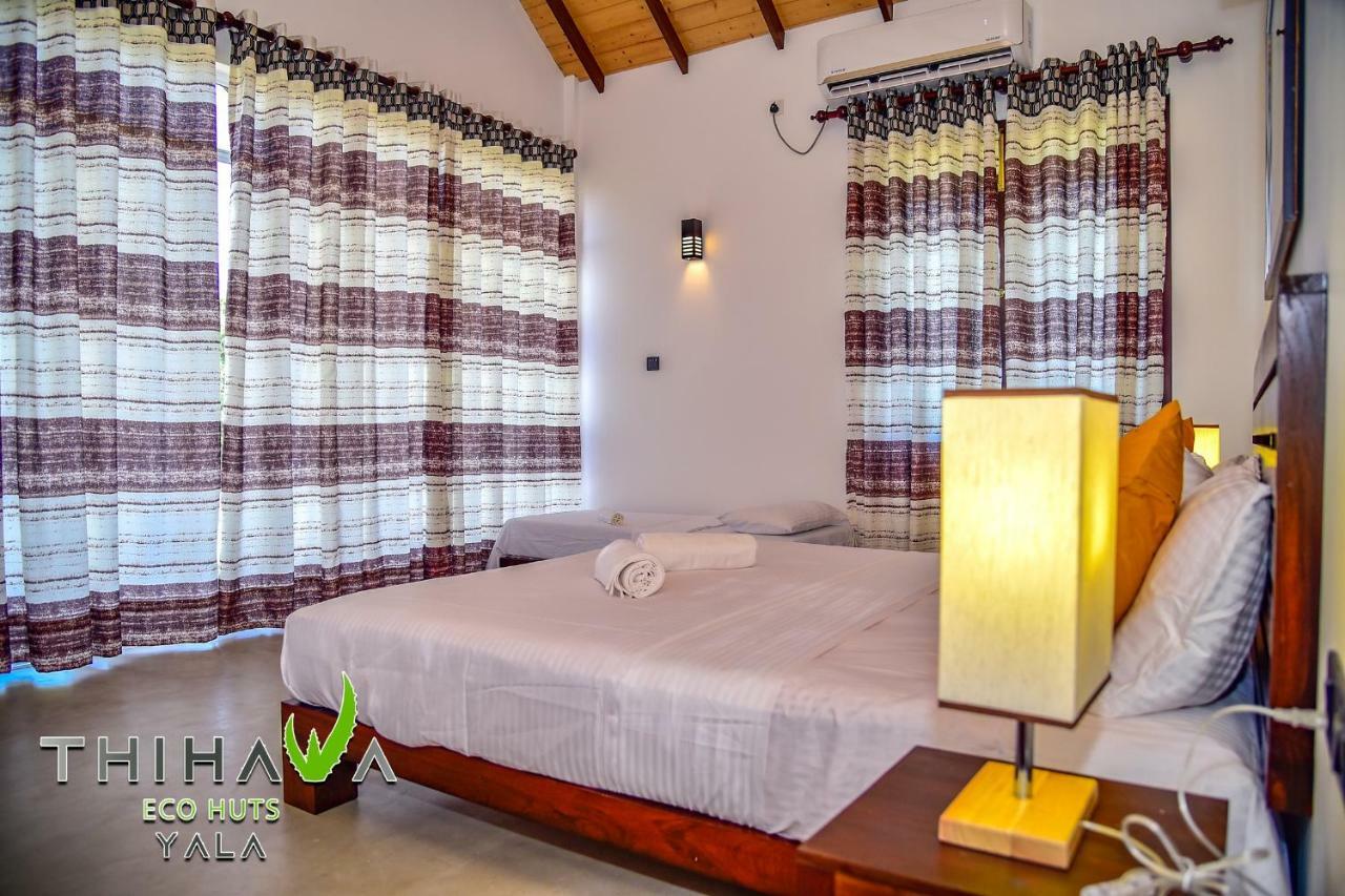 Thihawa Eco Huts Yala Bed and Breakfast Tissamaharama Exteriör bild